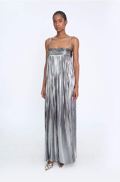 Vestido Longo Tereza Laura Cangussu - PRATA