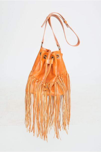 Bolsa Franjas Cuzco Nohma - BEGE