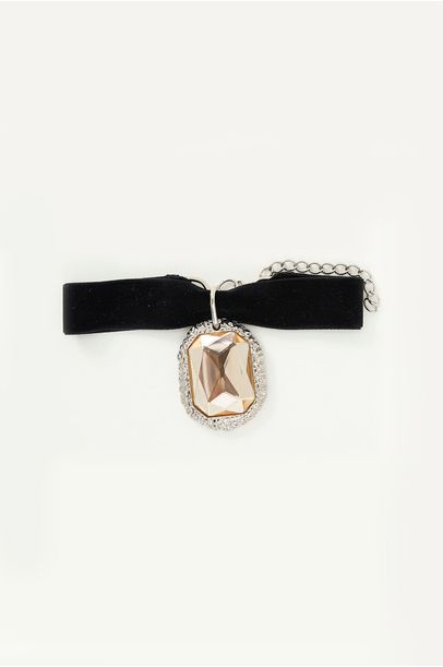 Colar Pedra Retangular Framed - NUDE