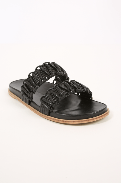 Sandalia Chinelo Macramê Preto Andre Muller PRETO