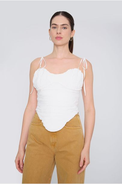 Corset Bambolê Aluf - OFF WHITE