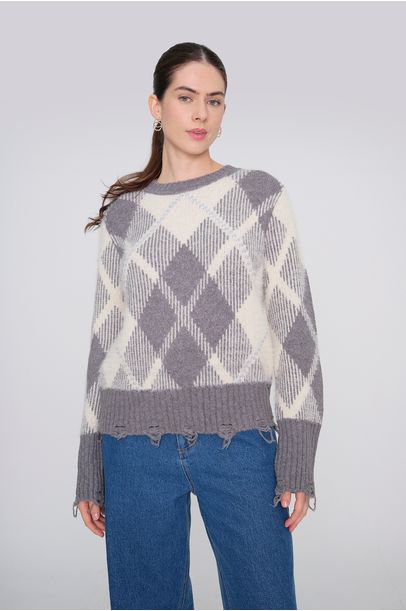 Pull Top Emma Tata - CINZA