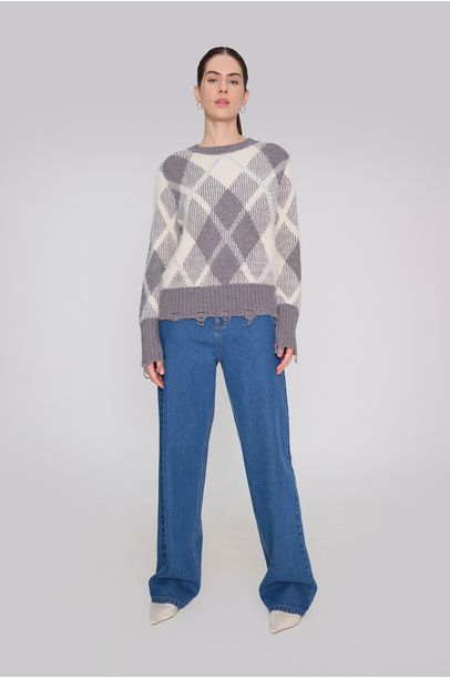 Pull Top Emma Tata - CINZA