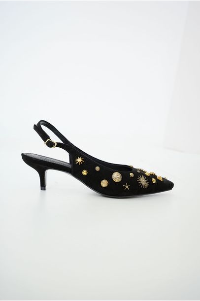 Scarpin Galli Preto All Most Vintage - PRETO