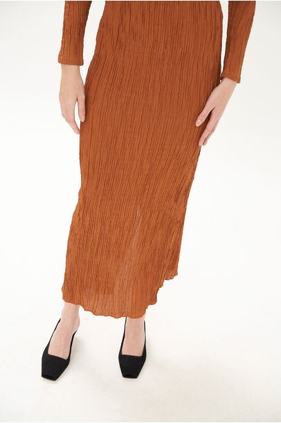 Vestido Midi Bliss Framed - CARAMELO