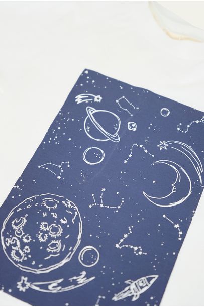 T-Shirt Kind Astral Edamami - AZUL