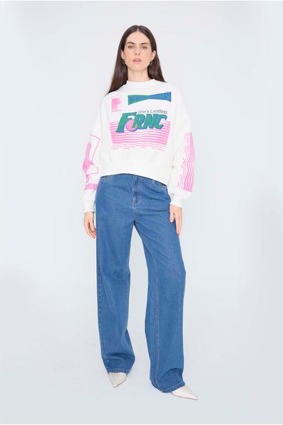 Pull Moletom Infinite Francesca - OFF WHITE