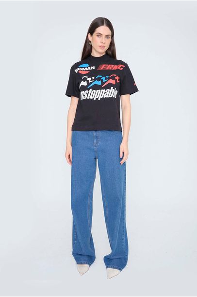 T-Shirt Unstoppable Francesca - PRETO