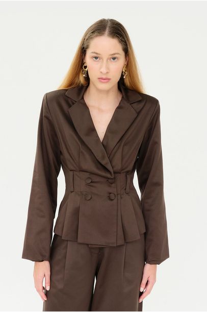 Blazer Bambola Aseer - MARROM