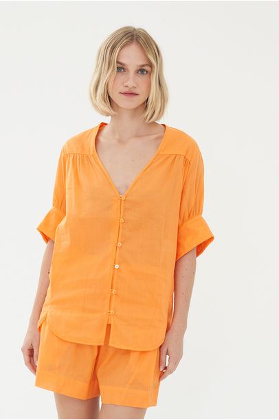 Camisa Cleo Rami Olive You - Laranja