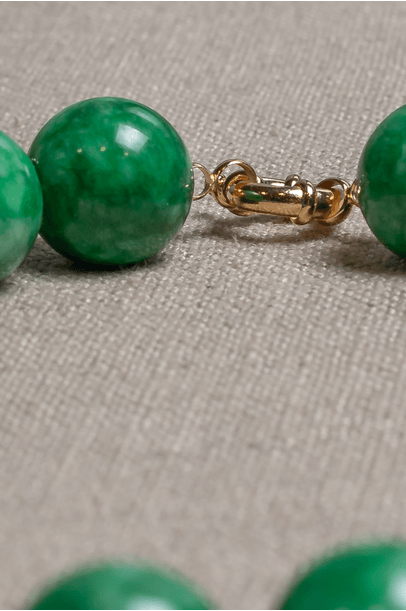 Colar Regina Jade Verde Emerencianas - Verde