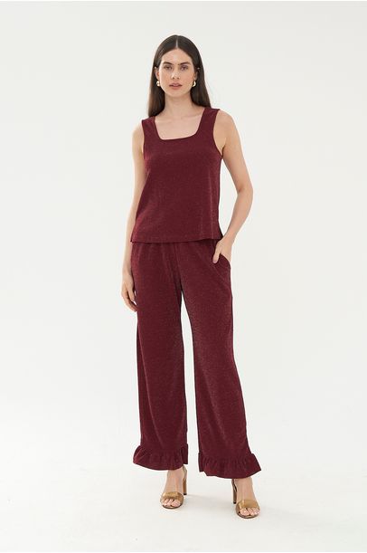Top Rita Lurex Olive You - Vinho