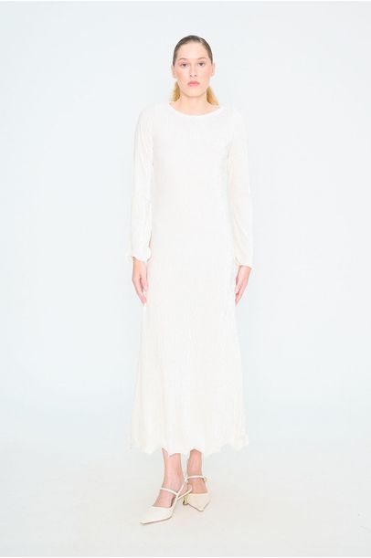 Vestido The Art All Most Vintage + Helena Barbero - OFF WHITE