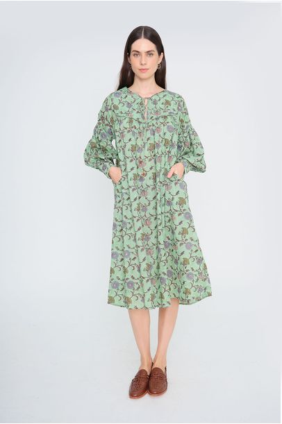 Vestido Calau  Ethne - VERDE