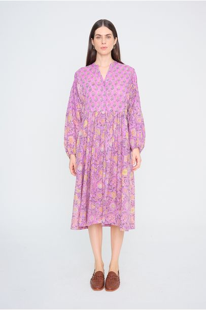 Vestido Gipsofila  Ethne - ROXO