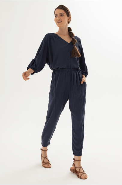 Calça Alladin Azul Estonado Cabana - Marinho