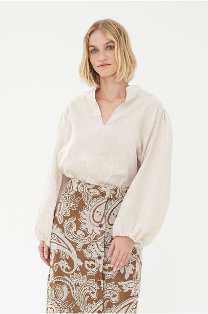 Camisa Grace Linnen - NATURAL
