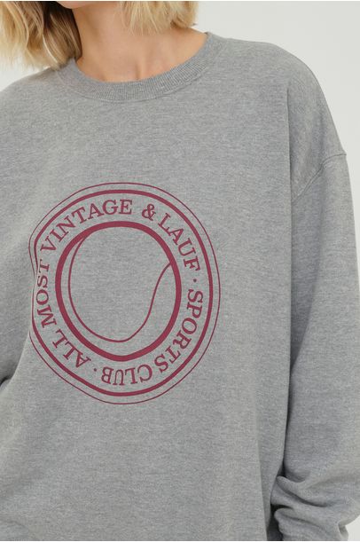 Moletom Cambridge Mescla All Most Vintage + Lauf - CINZA