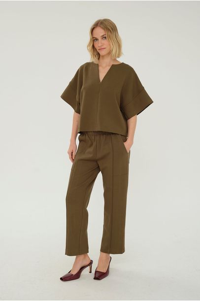 Blusa Mc Laura Oliva Norah Jour Et Nuit - VERDE