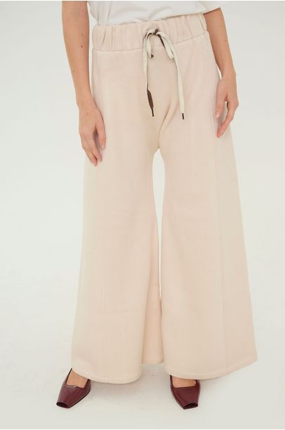 Calça Pantalona Coloração A.Niemeyer - OFF WHITE