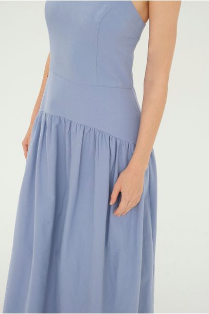 Vestido Midi Maran Clemence - AZUL