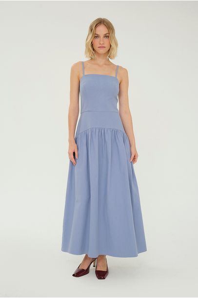 Vestido Midi Maran Clemence - AZUL