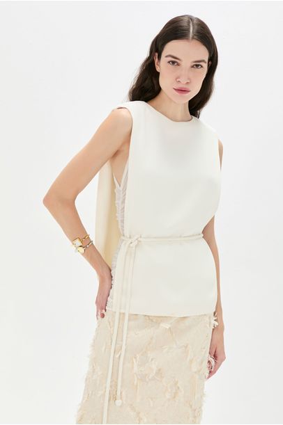Top Martha Cris Barros - Off White