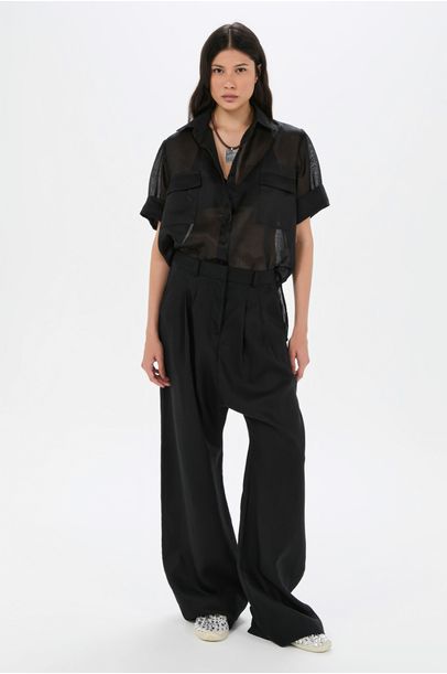 Camisa Matilda Cris Barros - Preto