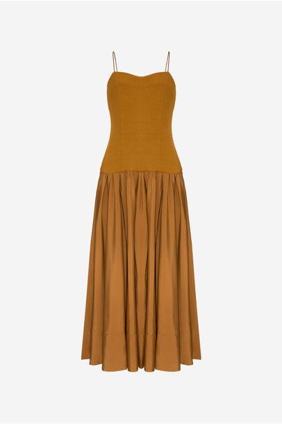 Vestido Dolores Cris Barros - Amendoa
