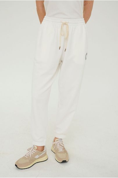 Calça Moletom Cambridge Branco All Most Vintage + Lauf - BRANCO