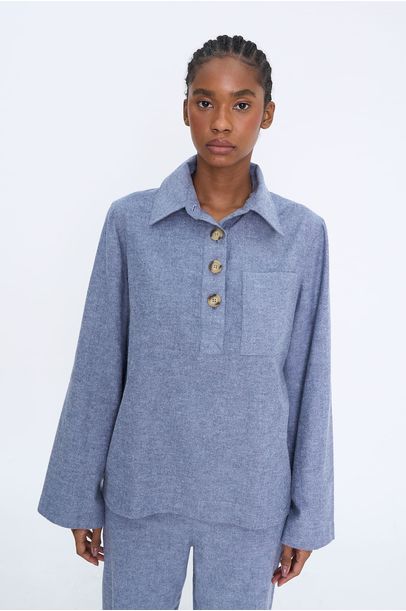 Blusa Ml Flan Clemence - AZUL