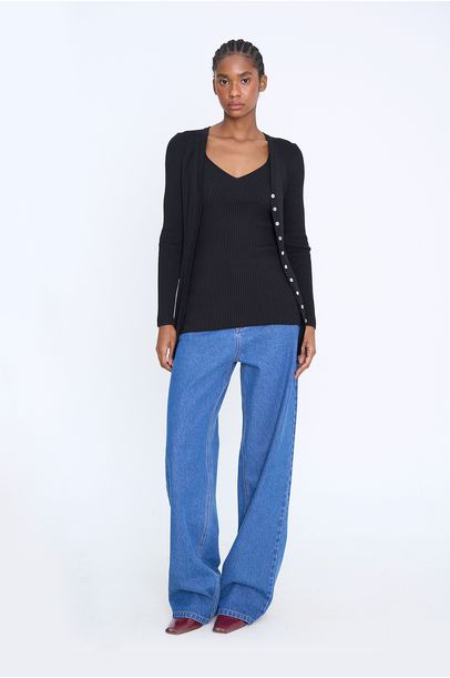 Twin Set Trissie Framed - PRETO
