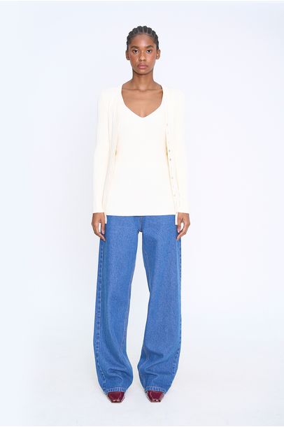 Twin Set Trissie Framed - OFF WHITE