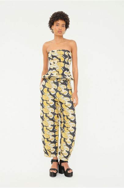 Calça Pantacourt Pia Jolie Lo de Lui - MULTICOLORIDO