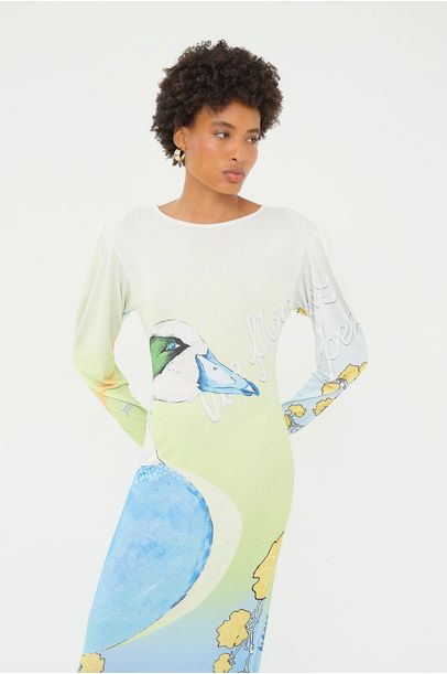 Vestido Midi Tosca Lo de Lui - MULTICOLORIDO