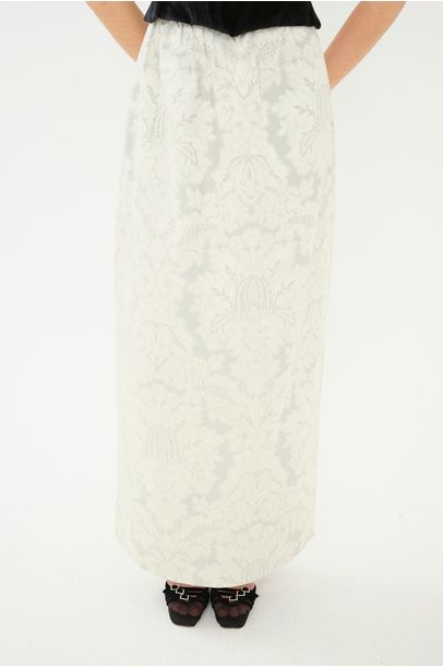 Saia Reta Jacquard Verde Claro Rsvp + Laura Kubrusly - VERDE CLARO
