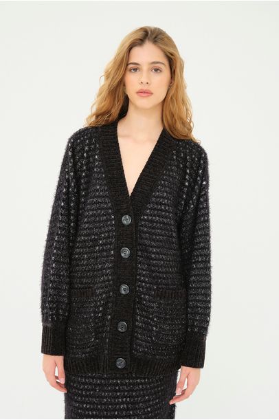 Cardigan Matrê Framed - PRETO