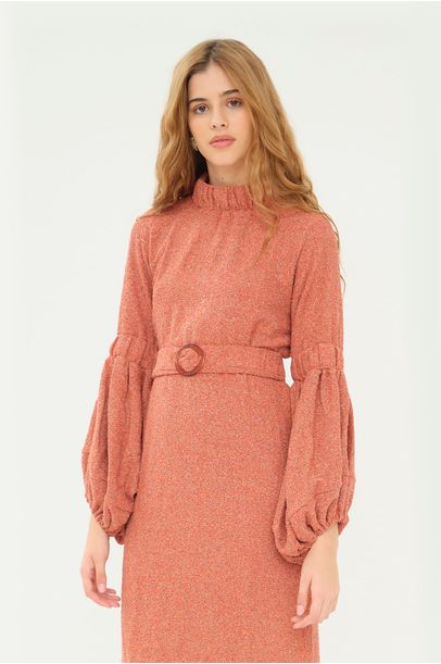 Vestido Midi Flash Framed - VERMELHO