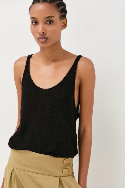 Top Niobe Cris Barros - Preto