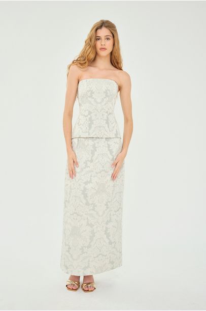 Corset Jacquard Verde Claro Rsvp + Laura Kubrusly - VERDE CLARO