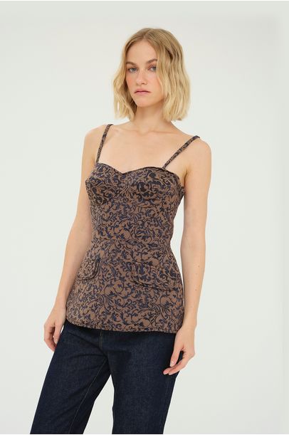 Blusa Batot Framed - Azul