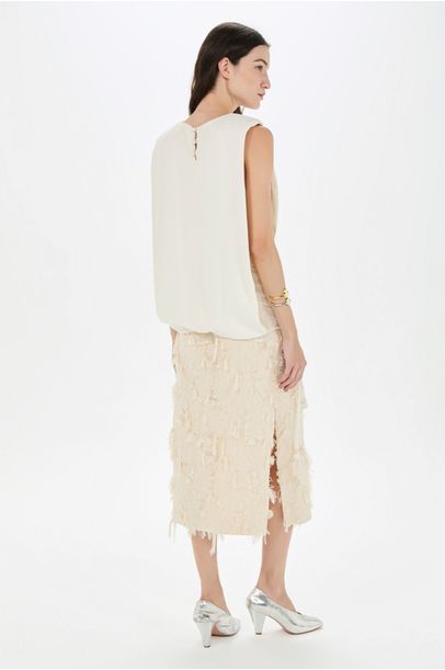 Saia Ficus Cris Barros - Off White