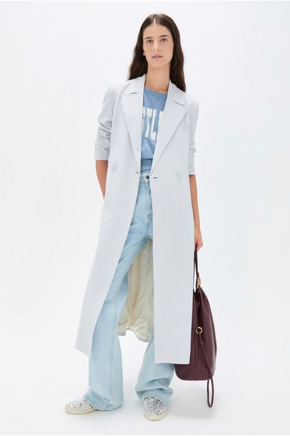 Manteau Fanny Cris Barros - Nevoa / Pesponto Nevoa