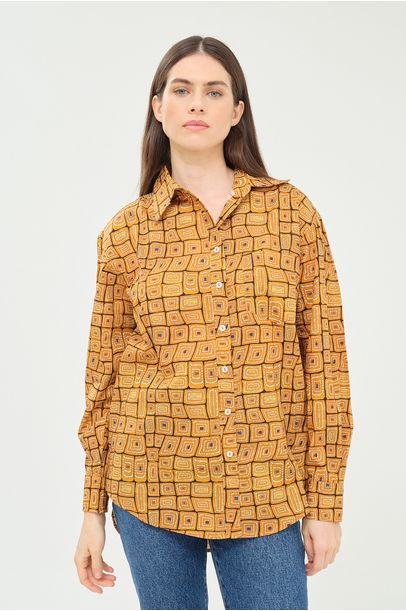 Camisa Ml Bali Bdln - AMARELO