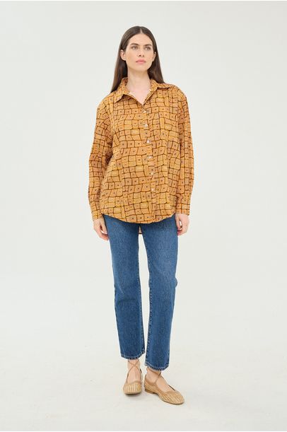 Camisa Ml Bali Bdln - AMARELO