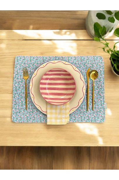 Jogo Americano Matelasse Picnic Rosa Meza Home - Rosa