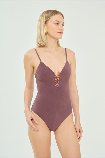 Maiô Demi August Swim - ROXO
