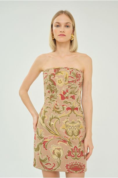 Vestido Mini Agatha Shop Era - BEGE