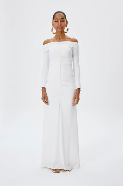 Vestido Longo Tesouro Kontenta - OFF WHITE