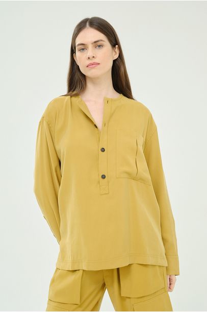 Blusa Ml Tencel Egrey - VERDE